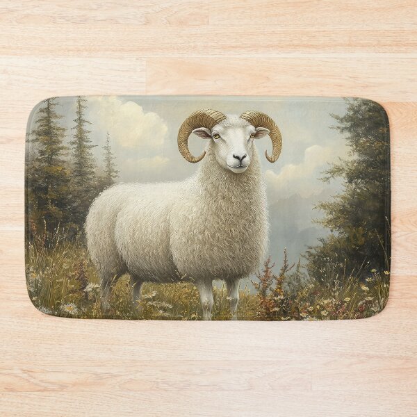 Item preview, White Sheep Ram designed and sold by thewandswant.