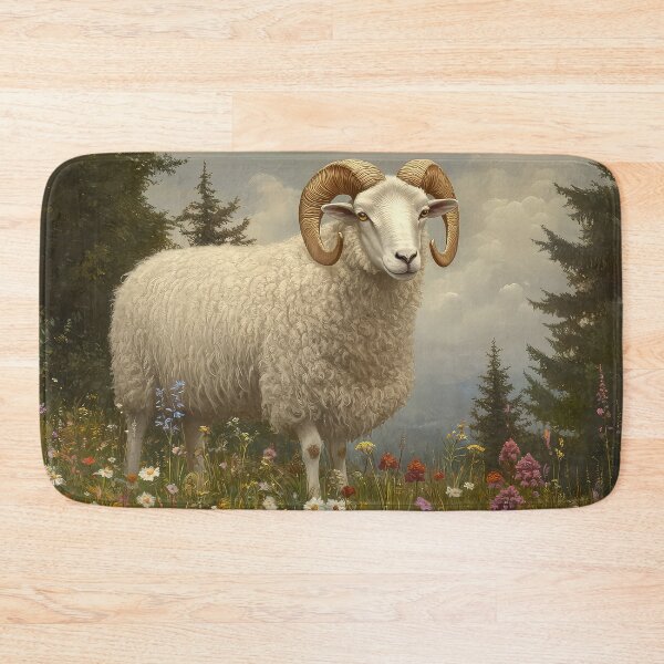 Item preview, White Sheep Ram designed and sold by thewandswant.