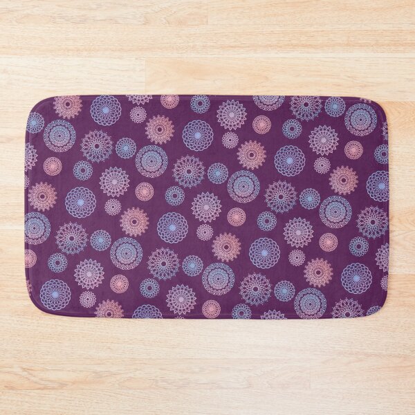 Item preview, Lacy Pastel Mandala Motif on Plum  designed and sold by JaygiesDesign.