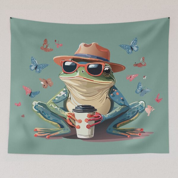 Item preview, Cool Holiday Frog with Style designed and sold by Limmagin.