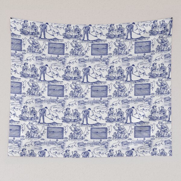 Item preview, Only Murder on Maple St - Toile De Jouy designed and sold by holu_designs.