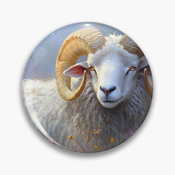 Item preview, White Sheep Ram designed and sold by thewandswant.