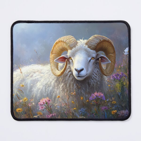 Item preview, White Sheep Ram designed and sold by thewandswant.