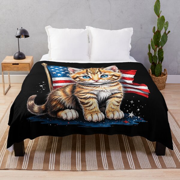 Item preview, Funny Cat 4Th Of July America Flag Patriotic Cute Cat Lover designed and sold by chung2525.