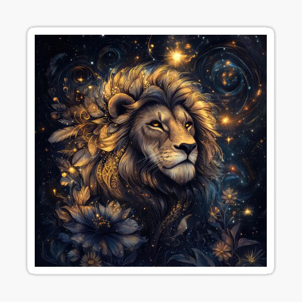 Item preview, Majestic Lion Stars Fire designed and sold by thewandswant.