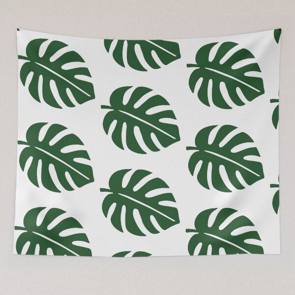 Item preview, Tropical monstera leaf illustration in green designed and sold by EchoOfSilence.