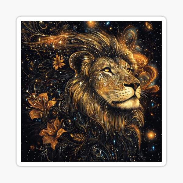 Item preview, Majestic Lion Stars Fire designed and sold by thewandswant.
