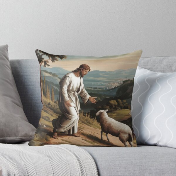 Item preview, "JESUS SHEEP. JESUS AND THE LOST SHEEP . JESUS WITH LAMB designed and sold by Obinne.
