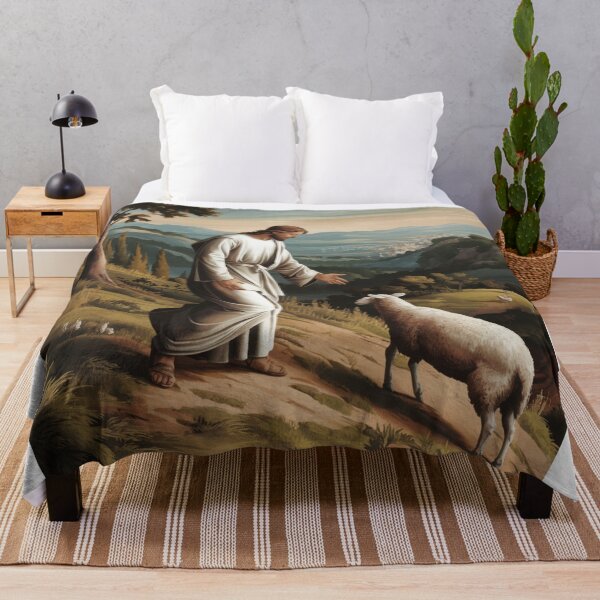 Item preview, "JESUS SHEEP. JESUS AND THE LOST SHEEP . JESUS WITH LAMB designed and sold by Obinne.