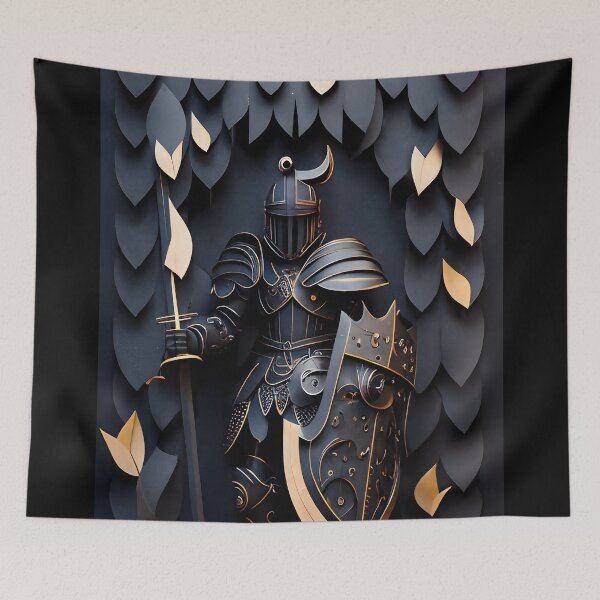 Item preview, Modern Medieval Knight Art Print designed and sold by ShadowAndSlate.