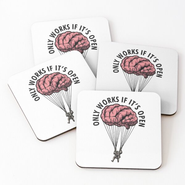 Item preview, Open Mind Brain Parachute Inspirational Art designed and sold by DESIGN DIMENSION .