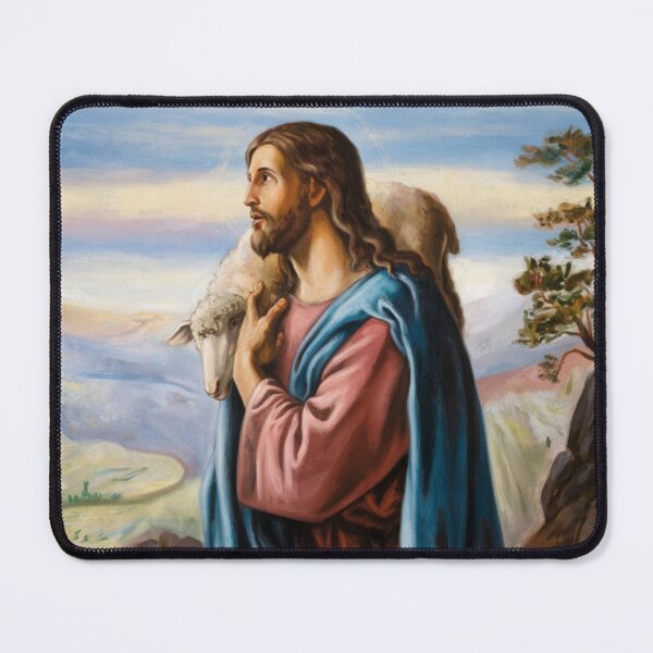 Item preview,  JESUS LEAVING THE 99 TO FIND 1. JESUS WITH LAMB designed and sold by Obinne.