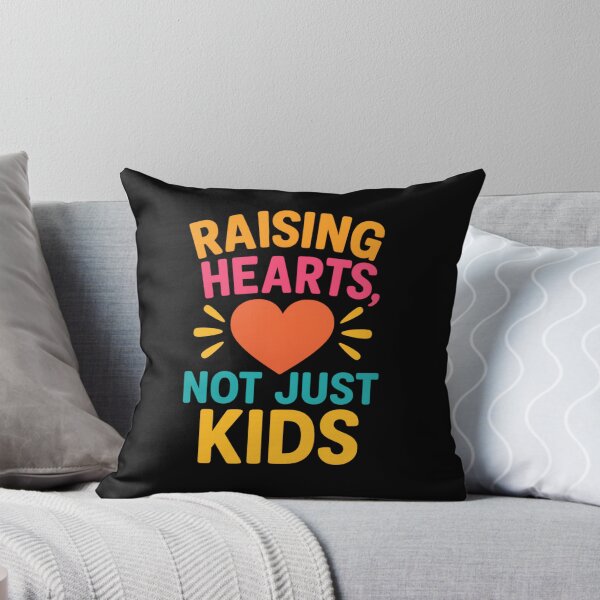 Item preview, Raising Hearts Not Just Kids – Colorful Inspirational T-Shirt designed and sold by Just You Tee | Say It Loud, Wear It Proud.