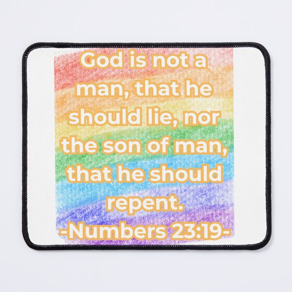 Item preview, God is not a man, that he should lie... - Numbers 23:19 designed and sold by skim3080.