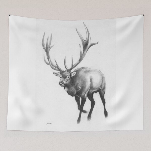 Item preview, Bull Elk On The Move designed and sold by Patricia Howitt.