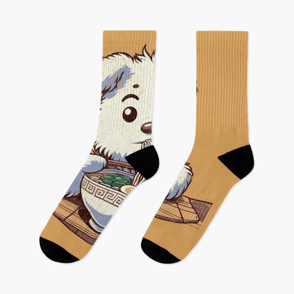Item preview, Kawaii Ramen Dog Slurping Noodles – Cute Japanese Ramen designed and sold by Broken Minimalister.