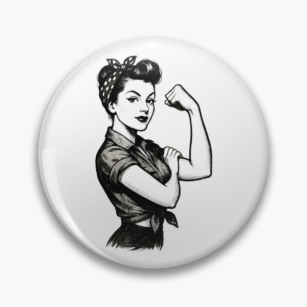 Item preview, Strength strong woman rockabilly style gift designed and sold by Pineapple-Tree.
