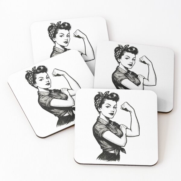 Item preview, Strength strong woman rockabilly style gift designed and sold by Pineapple-Tree.