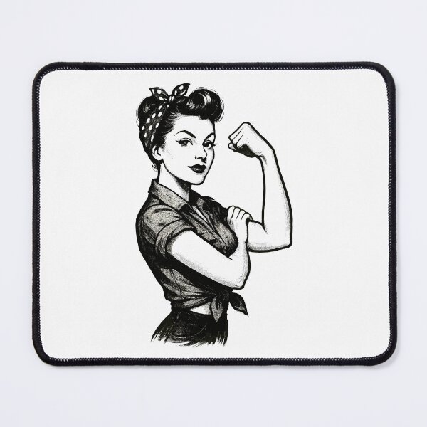 Item preview, Strength strong woman rockabilly style gift designed and sold by Pineapple-Tree.
