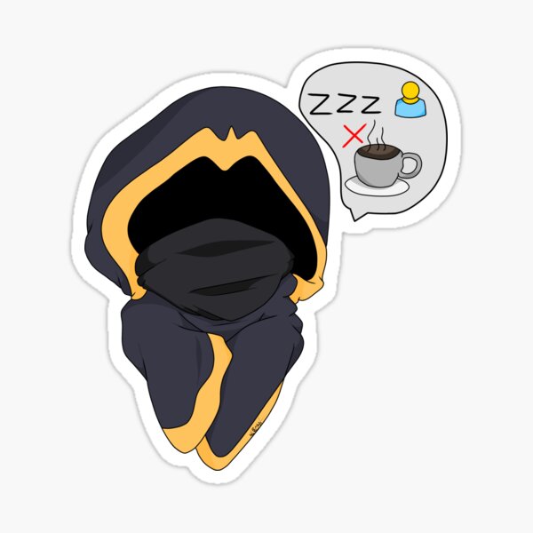 Item preview, Unconscious people don’t want tea Taph sticker/magnet - Forsaken art designed and sold by FancyCrow Arts.