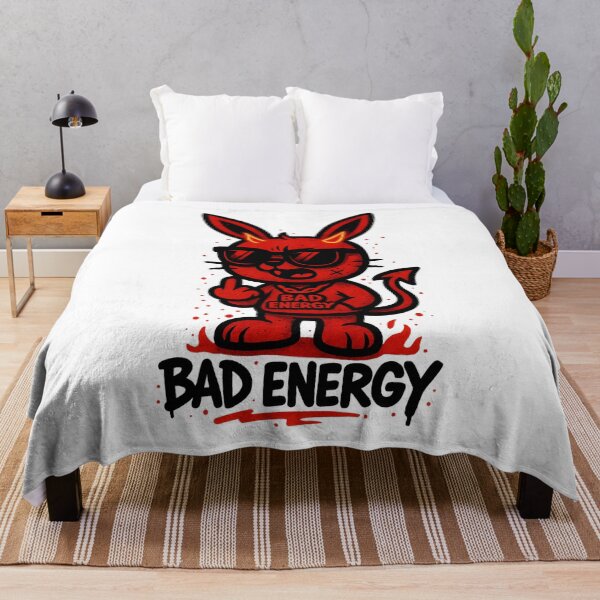 Item preview, Bad Energy Bunny – Devil Attitude Streetwear Vibe designed and sold by VIBE CRAFT STUDIO.