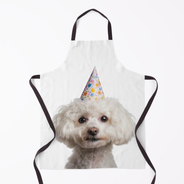 Item preview, Cute Bichon Frise dog with Party Hat Birthday Celebration designed and sold by LazyOwlStore.
