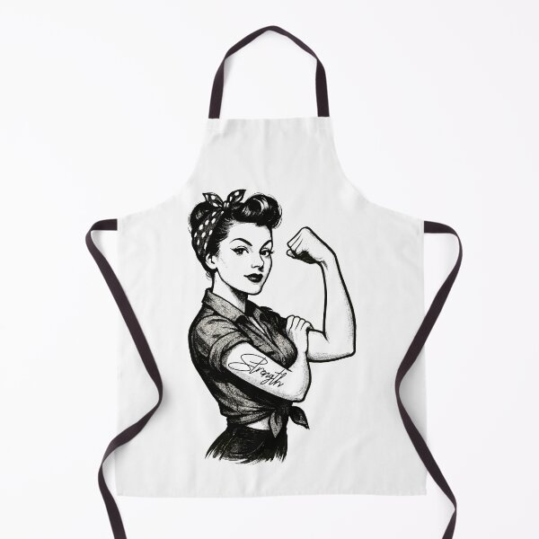 Item preview, Strength strong woman rockabilly style gift designed and sold by Pineapple-Tree.