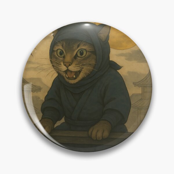 Item preview, Moonlight Mission – Ninja Cat in Action designed and sold by Zen Cat Studio.