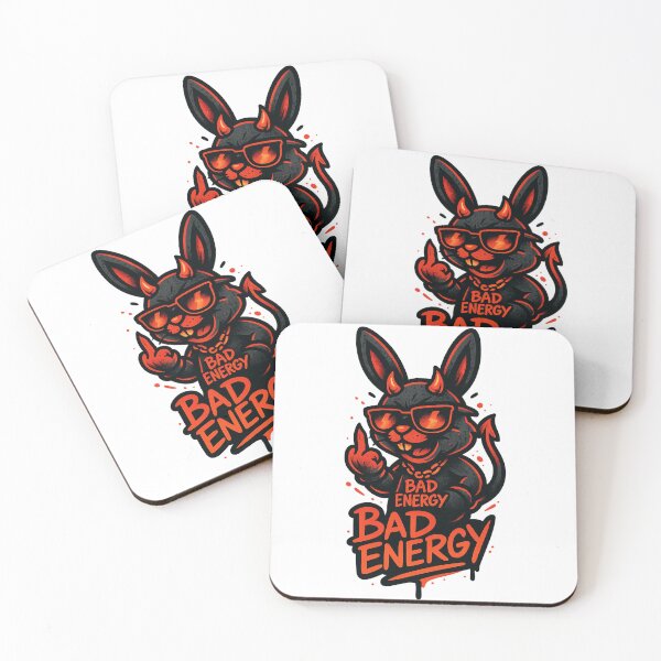 Item preview, Bad Energy Bunny 2 – Devil Bunny Vibes in Street Graffiti Style designed and sold by VIBE CRAFT STUDIO.