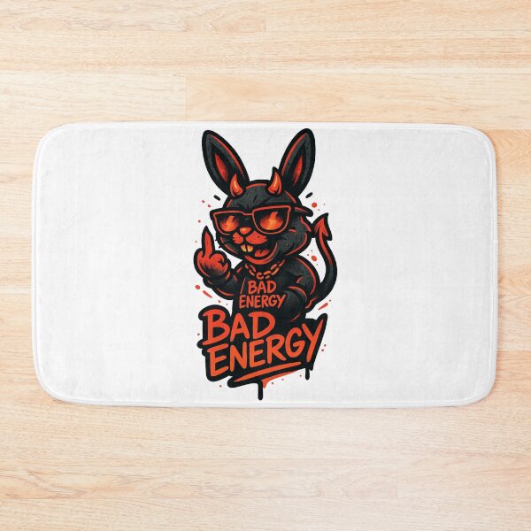 Item preview, Bad Energy Bunny 2 – Devil Bunny Vibes in Street Graffiti Style designed and sold by VIBE CRAFT STUDIO.