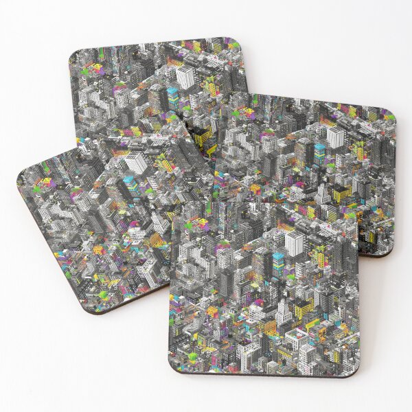 Item preview, Isometric Pixel City with a Colorful Twist designed and sold by Piotrek0001.