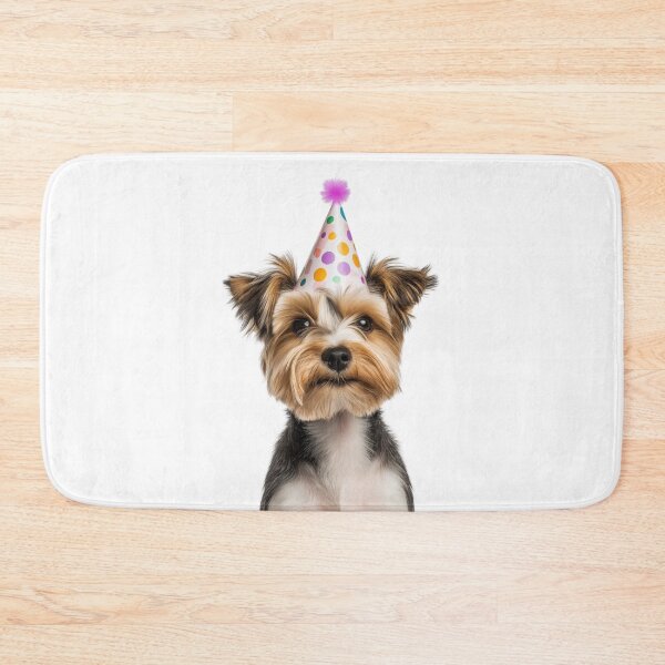 Item preview, Cute Biewer Terrier dog with Party Hat Birthday Celebration designed and sold by LazyOwlStore.