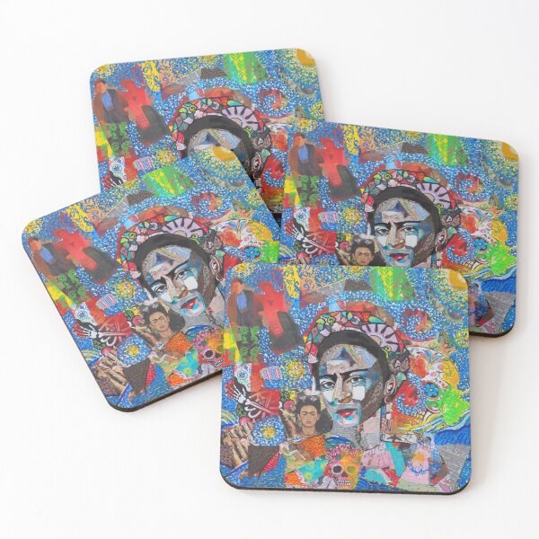 Item preview, Frida Kahlo under the starry sky designed and sold by Artedelph Sénéchal.