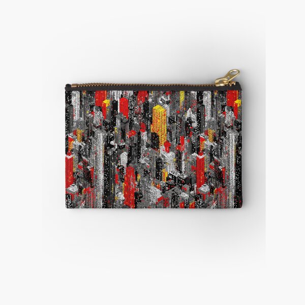 Item preview, Grey Pixel City with Unexpected Bright Color Detail designed and sold by Piotrek0001.