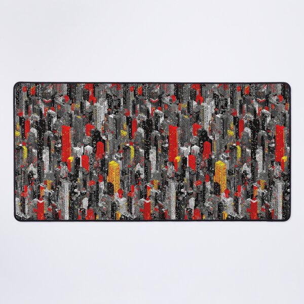 Item preview, Grey Pixel City with Unexpected Bright Color Detail designed and sold by Piotrek0001.