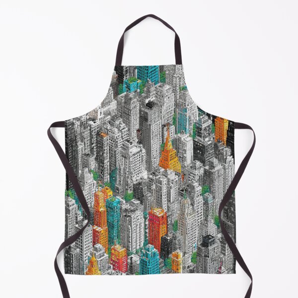 Item preview, Intricate Pixel Metropolis with Single Color Surprise designed and sold by Piotrek0001.