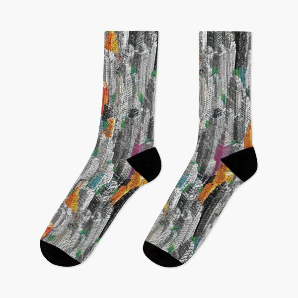 Item preview, Intricate Pixel Metropolis with Single Color Surprise designed and sold by Piotrek0001.