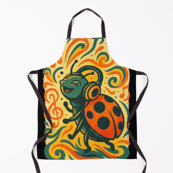 Item preview, Musical Ladybug With Headphones designed and sold by Ambient Mind Design.