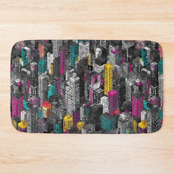 Item preview, Isometric Pixel Skyline with Colorful Accent Feature designed and sold by Piotrek0001.