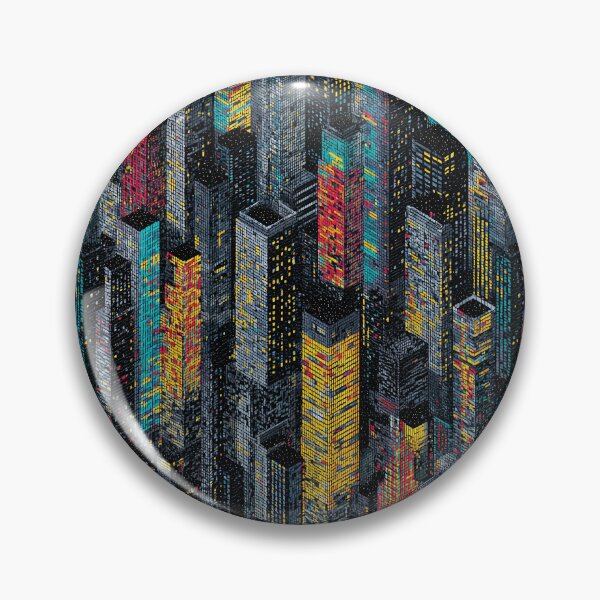 Item preview, Urban Pixel Maze with Bright Color Spark designed and sold by Piotrek0001.