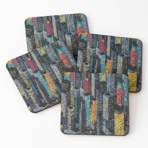 Item preview, Urban Pixel Maze with Bright Color Spark designed and sold by Piotrek0001.