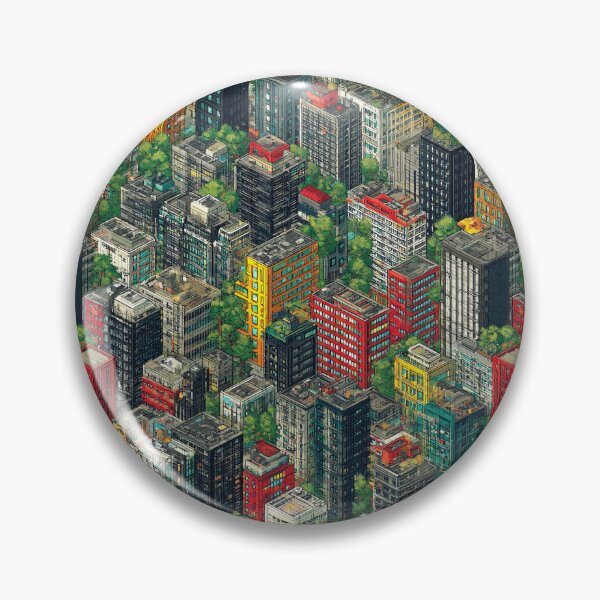 Item preview, Grey Pixel Landscape with One Color Pop designed and sold by Piotrek0001.