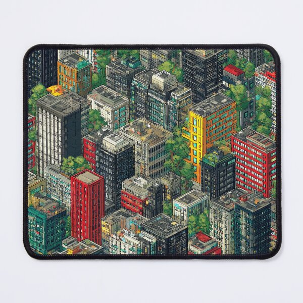 Item preview, Grey Pixel Landscape with One Color Pop designed and sold by Piotrek0001.