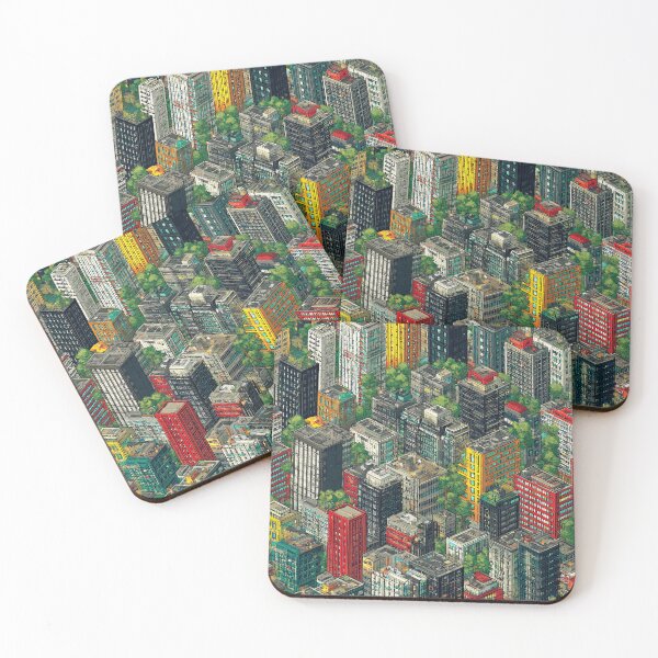Item preview, Grey Pixel Landscape with One Color Pop designed and sold by Piotrek0001.