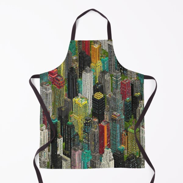 Item preview, Abstract Pixel City with Accidental Color Insertion designed and sold by Piotrek0001.