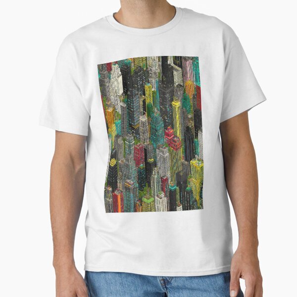 Item preview, Abstract Pixel City with Accidental Color Insertion designed and sold by Piotrek0001.