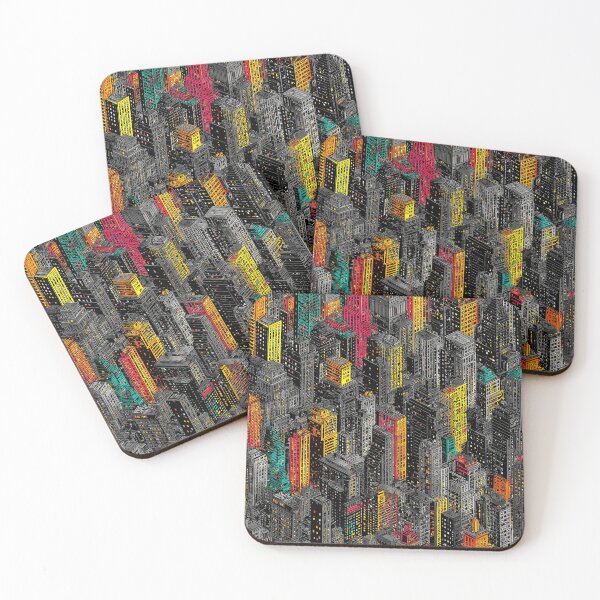 Item preview, Delicate Pixel Urban Scene with Color Drop designed and sold by Piotrek0001.
