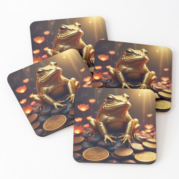 Item preview, Feng Shui money frog , golden , good luck  designed and sold by Lucky 777.