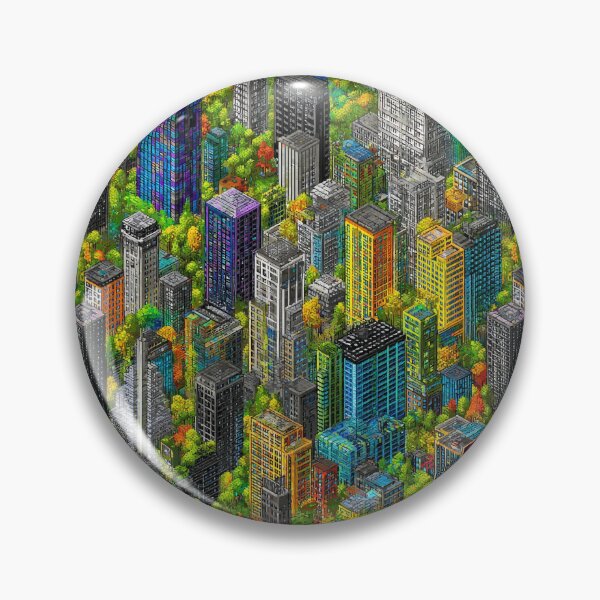 Item preview, Grayscale Pixel World Touched by Color Spot designed and sold by Piotrek0001.