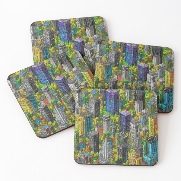 Item preview, Grayscale Pixel World Touched by Color Spot designed and sold by Piotrek0001.